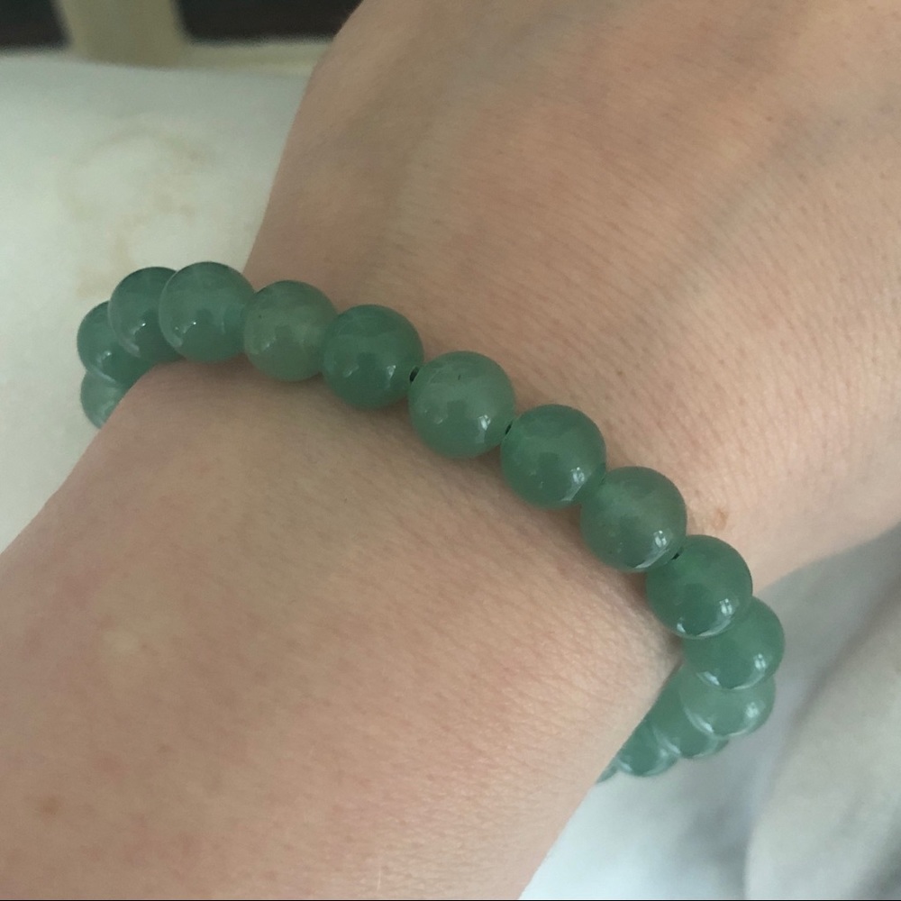 Natural Aventurine 8mm Healing Stretch Bracelet - Picture 4 of 5
